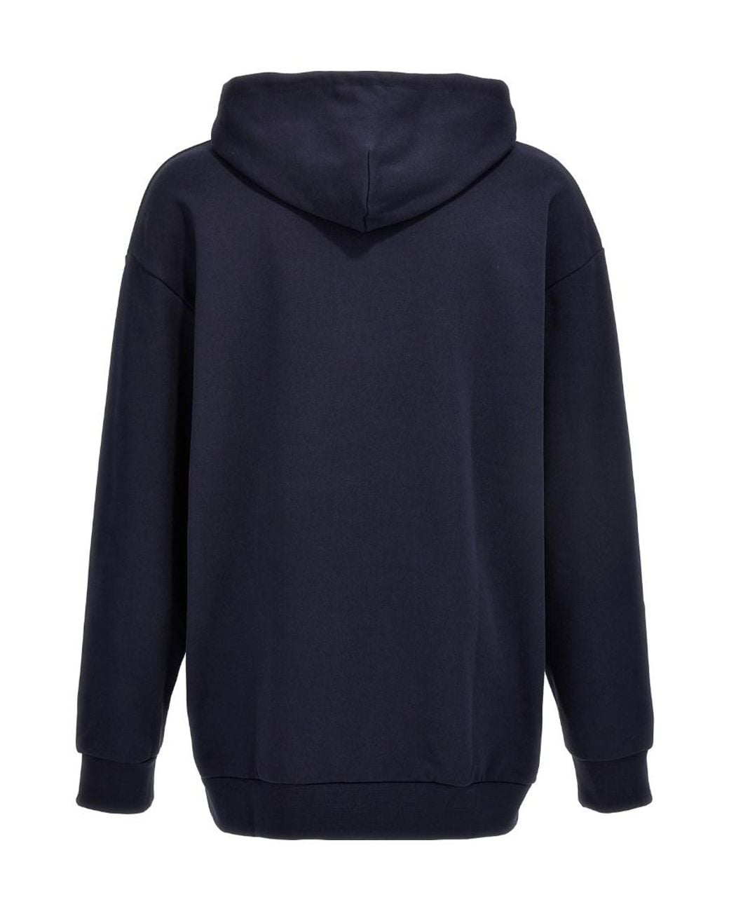 A.P.C. Blue Logo Printed Drawstring Hoodie for men
