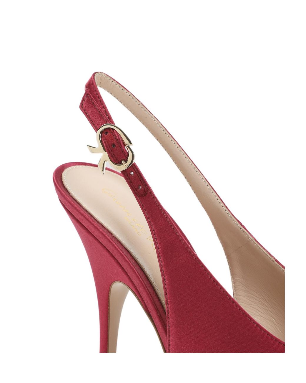 Gianvito Rossi Pink Pointed-Toe Slingback Pumps