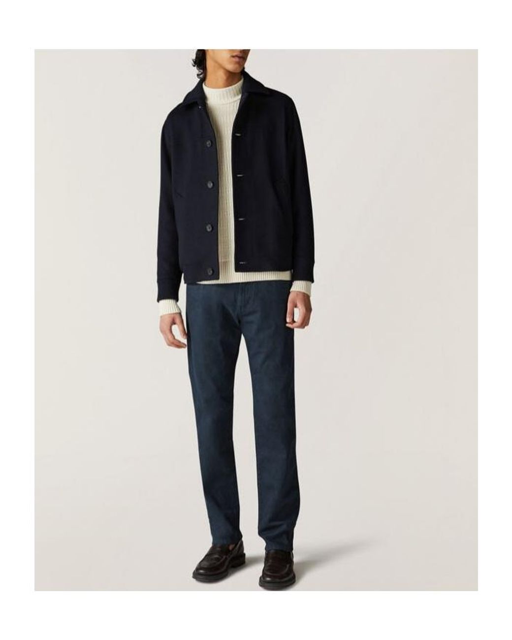 Loro Piana Blue Logo Casual Pants for men
