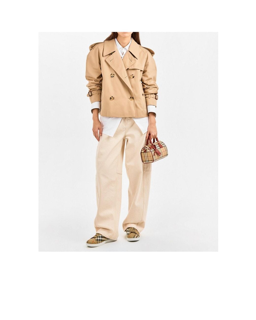 Burberry Natural Low-Top Sneakers