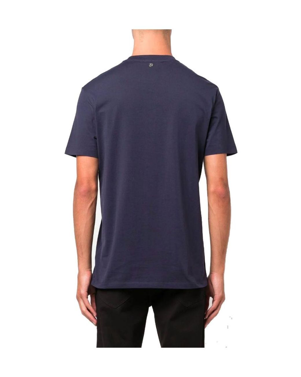 Neil Barrett Blue Lightening-Patch T-Shirt for men