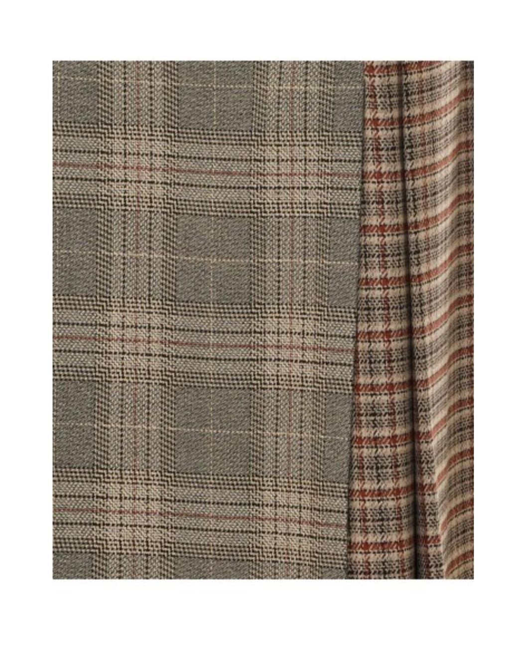 Liu Jo Brown Plaid Skirt