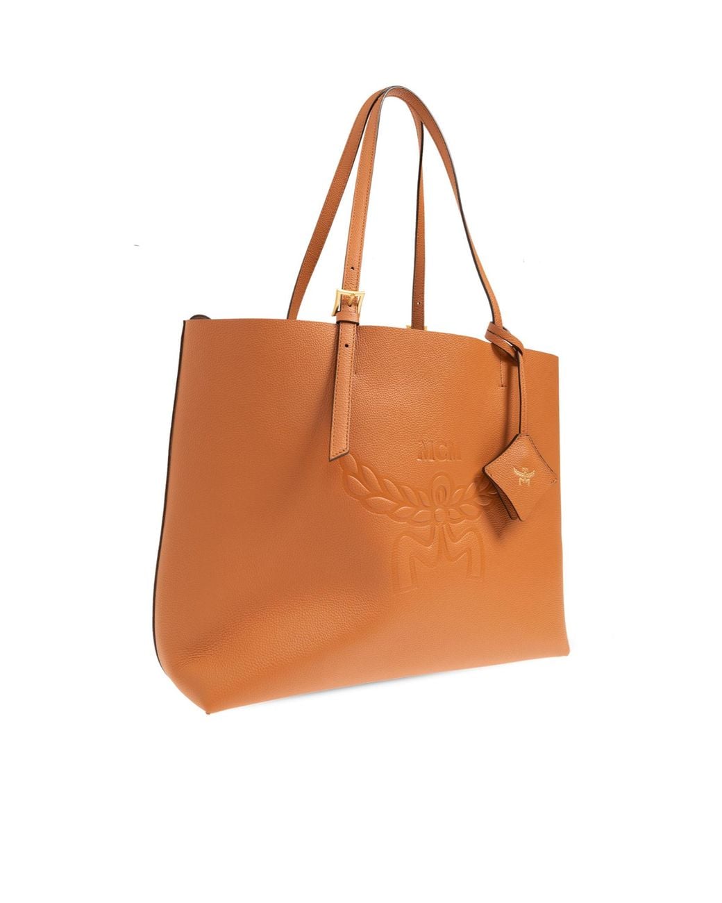 MCM Brown Logo Shoulder Bag