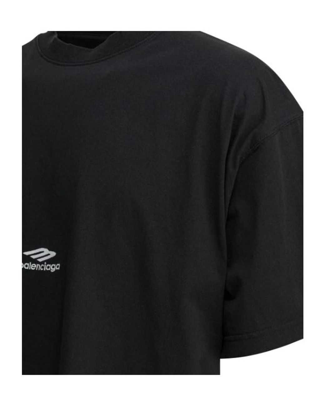 Balenciaga Black Oversized Tshirt for men