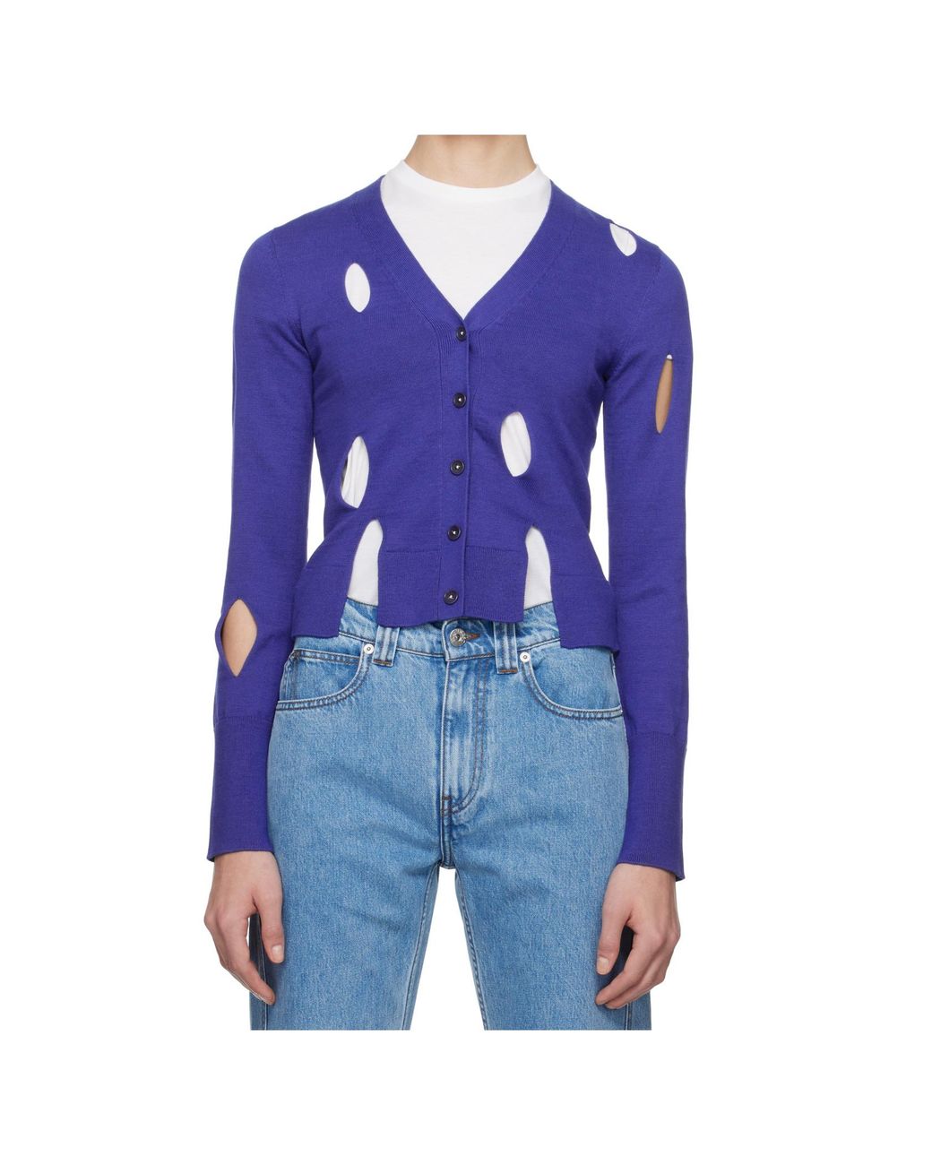 J.W. Anderson Blue Cut-Out Cardigan