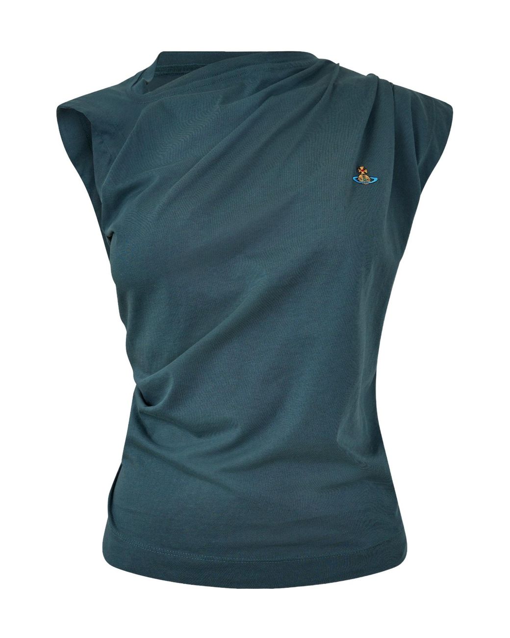 Vivienne Westwood Blue Sleeveless Cotton Top