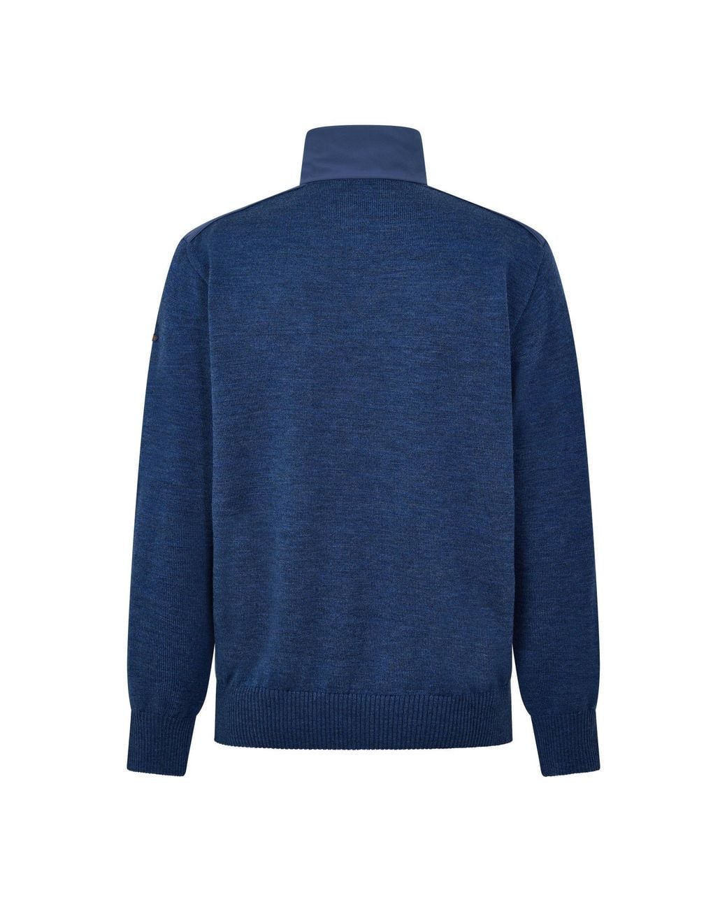 Paul & Shark Blue Quarter-Zip Knit Sweater for men