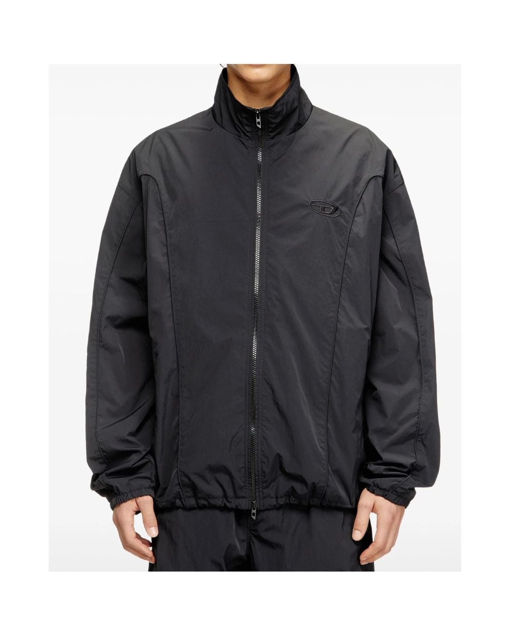 DIESEL Blue J-Five-Wrd-Akad Crinkled Jacket for men