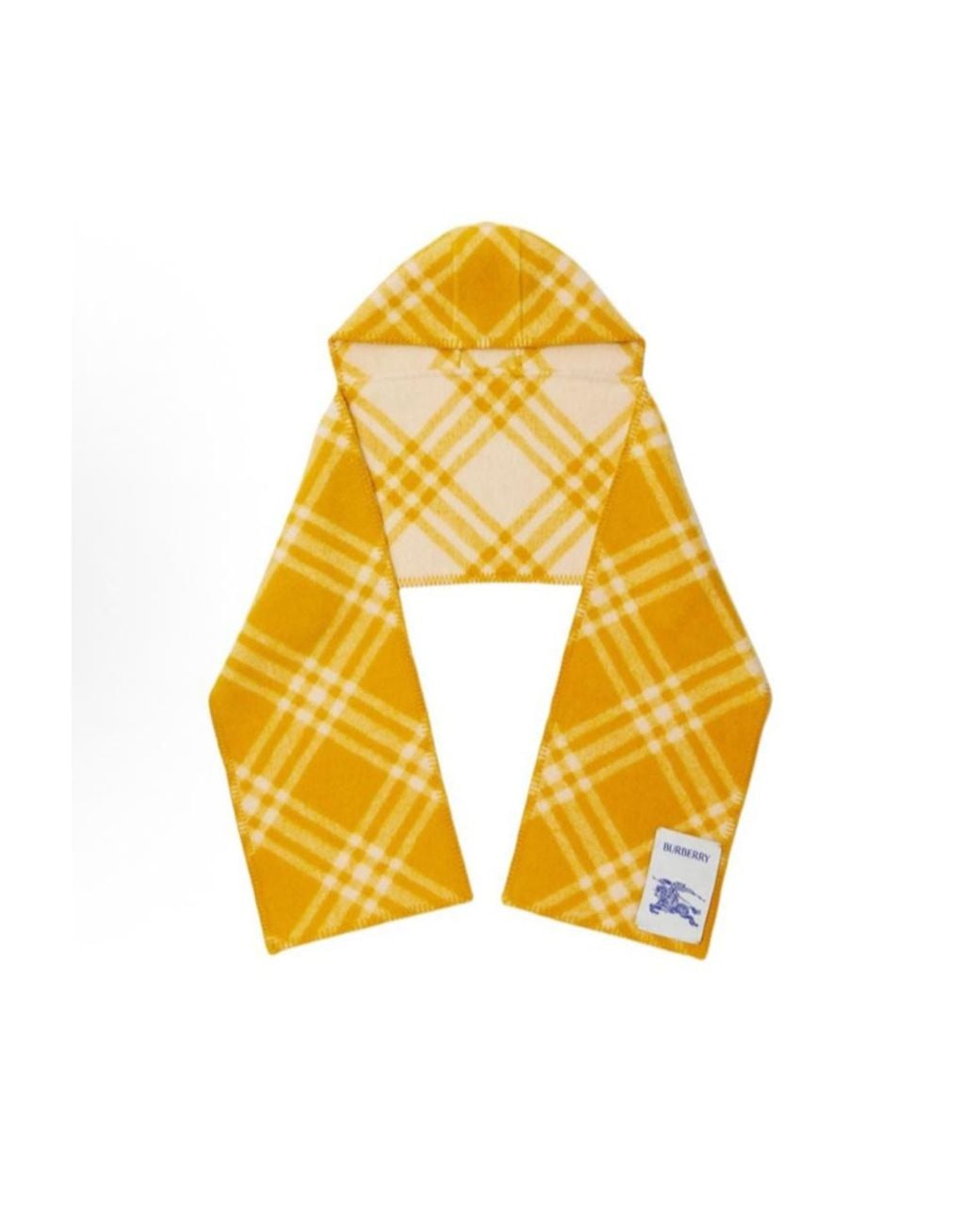 Burberry Metallic Check Hooded Scarf