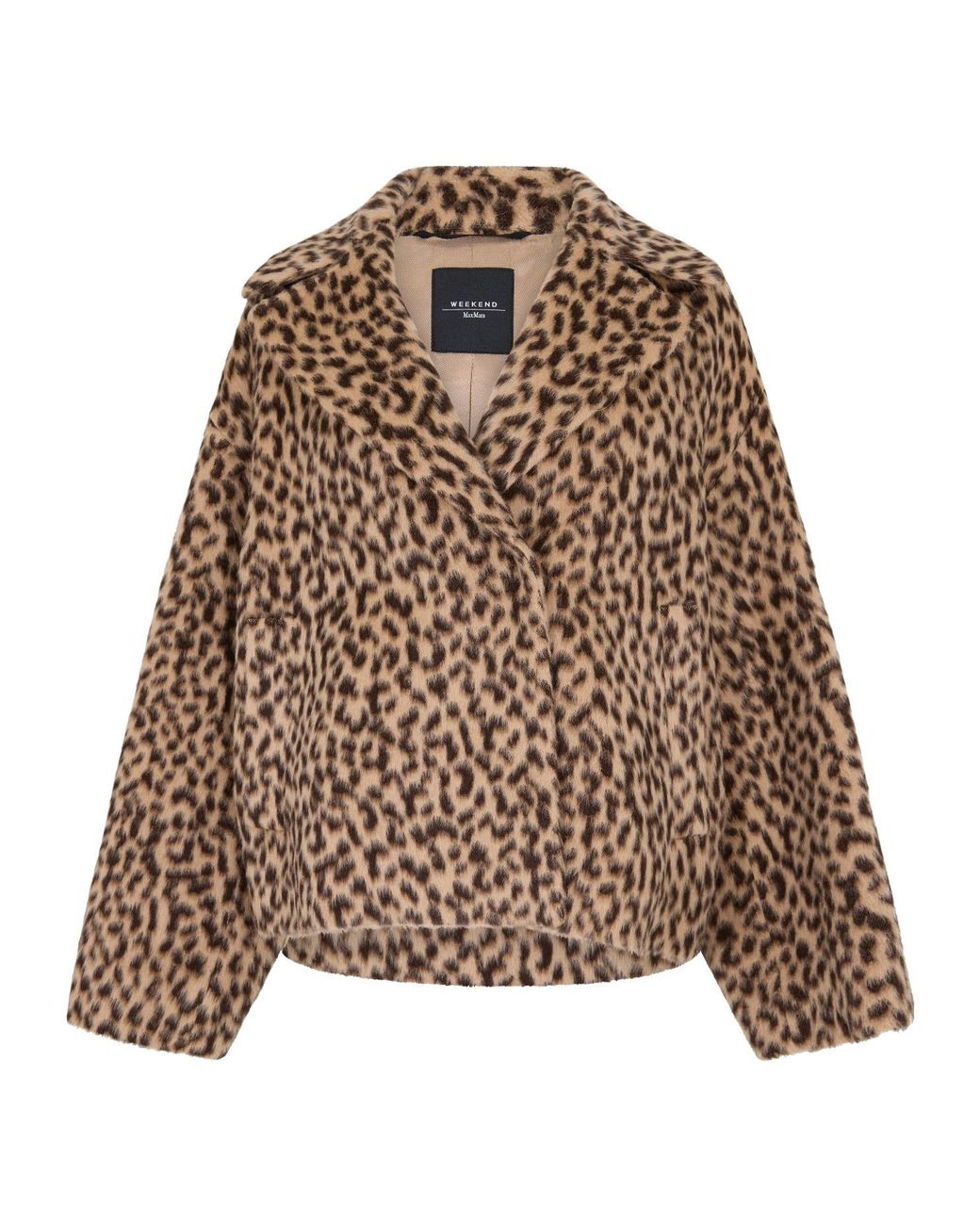 Weekend by Maxmara Brown Leopard Print Coat