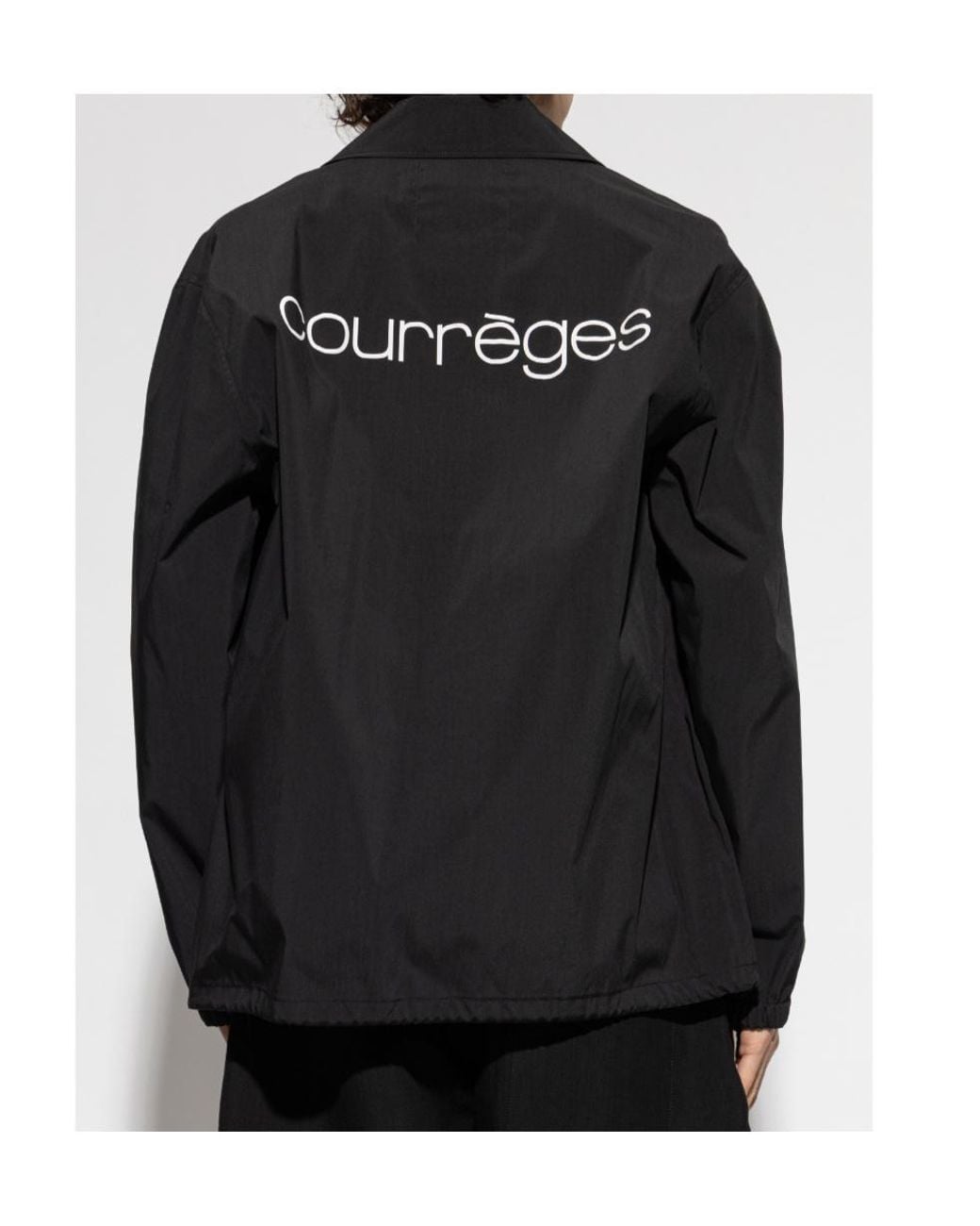 Courreges Black Shirt-Style Casual Jacket for men