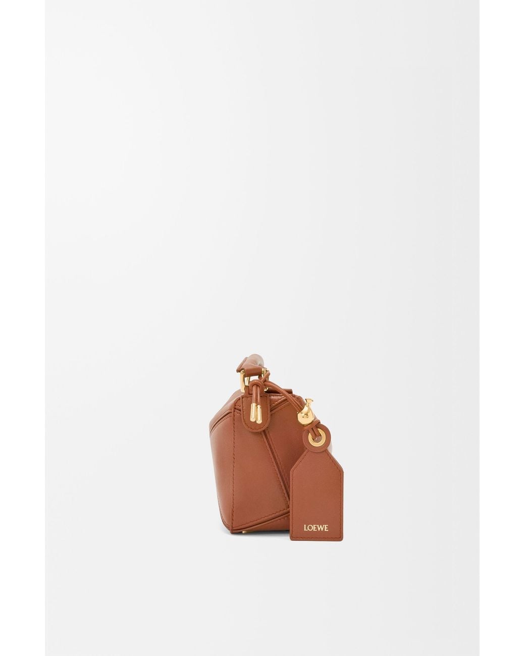 Loewe White Mini Featherlight Puzzle Bag
