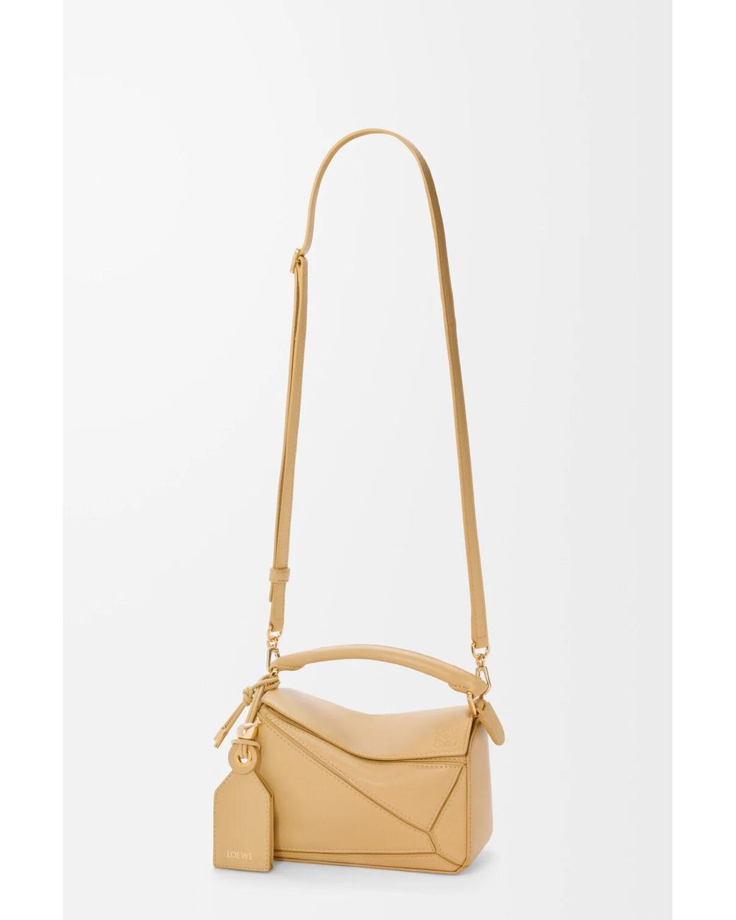 Loewe Metallic Mini Featherlight Puzzle Bag