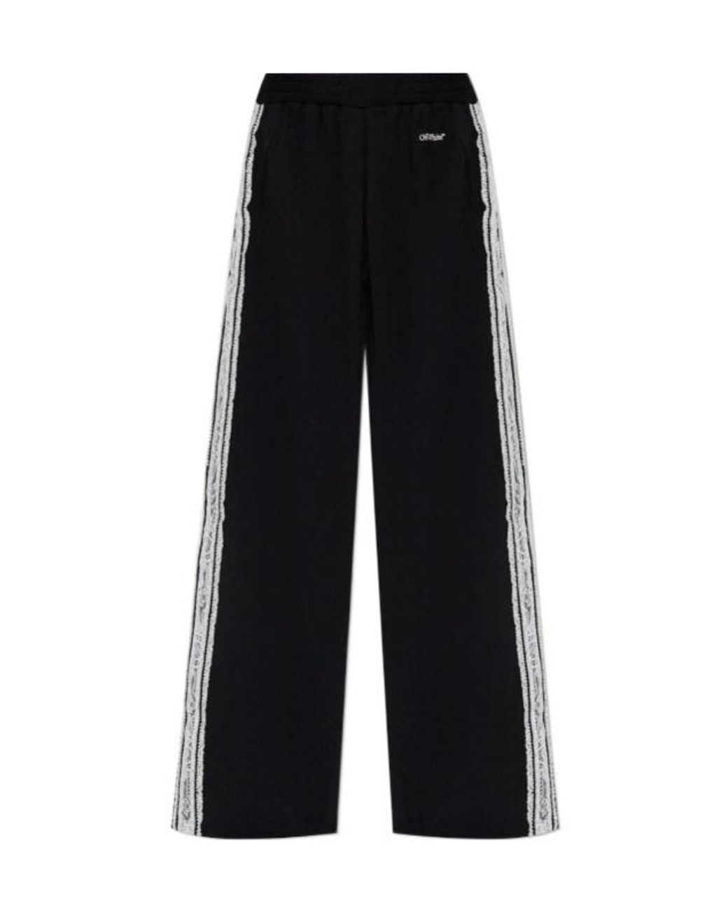 Off-White c/o Virgil Abloh Black Logo Detailed Pants