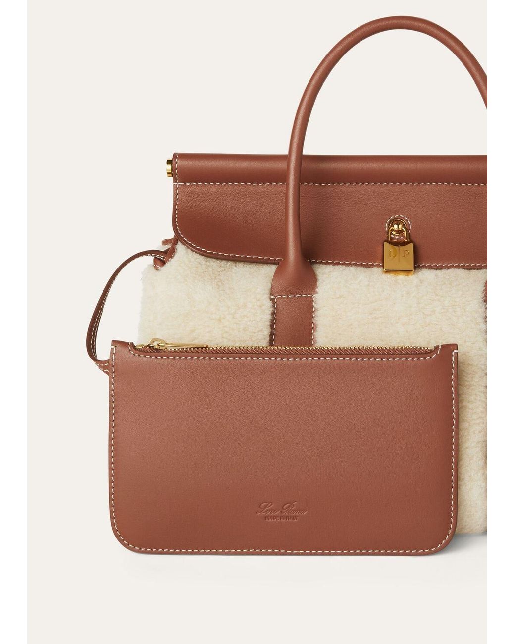 Loro Piana Brown Loom L25 Shoulder Bag