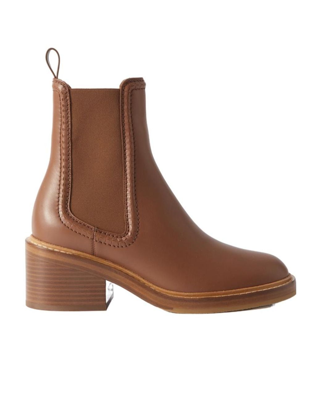 Chloé Brown Mallo 60Mm Leather Boots