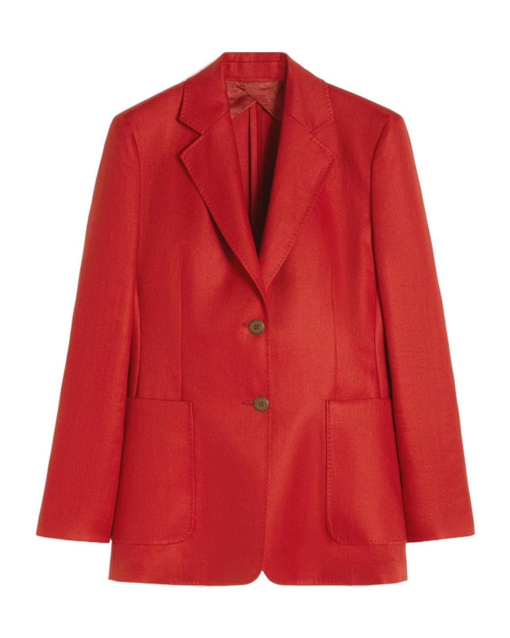 Max Mara Red Linen Blazer
