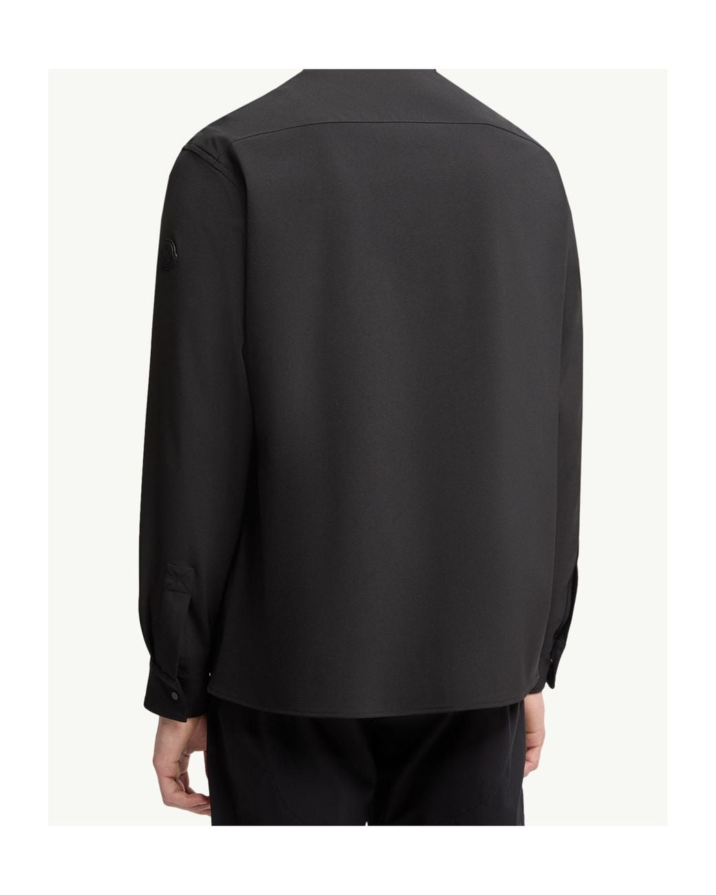 Moncler Black Long Sleeved Button-Up Shirt for men