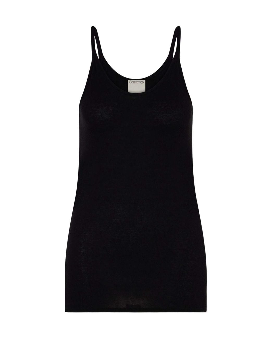 Calvin Klein Black Alicia Cotton-Blend Jersey Tank Top