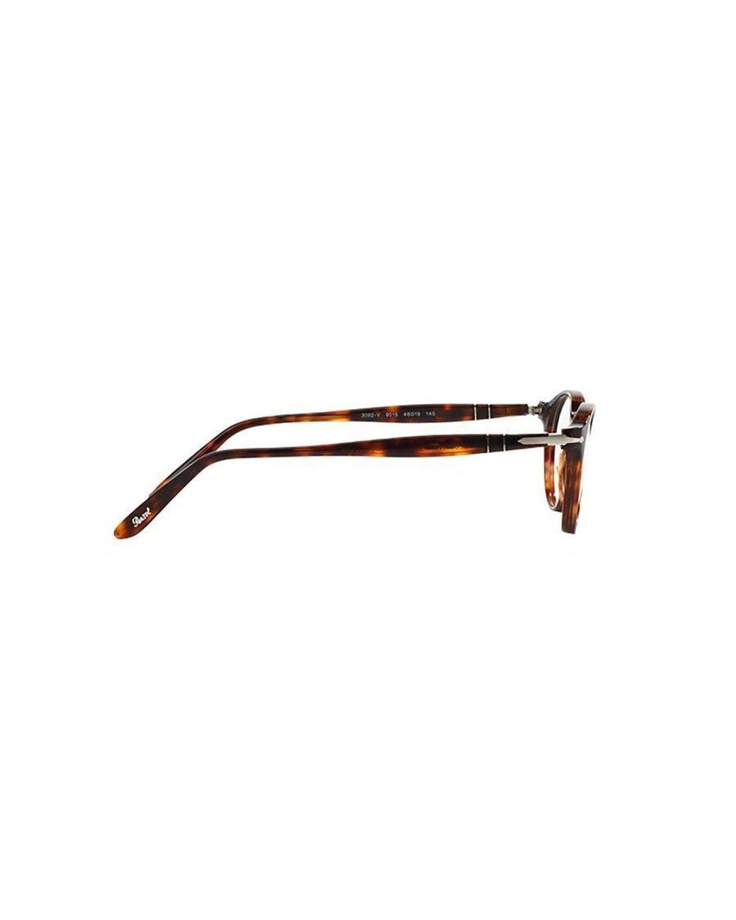 Persol White Round Frame Glasses for men