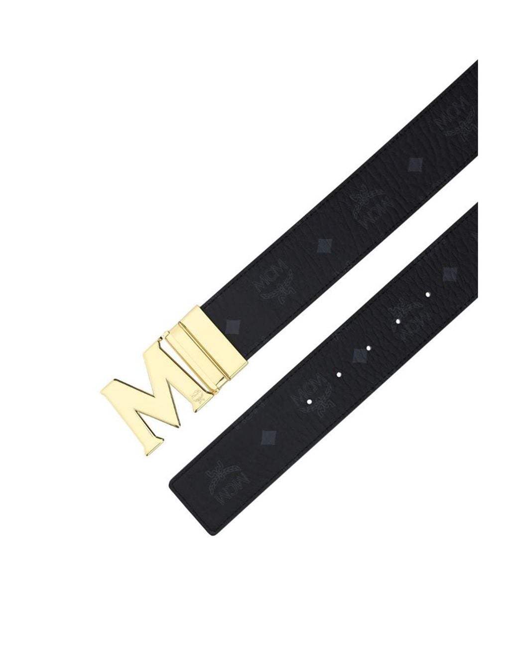 MCM White Claus Reversible Belt
