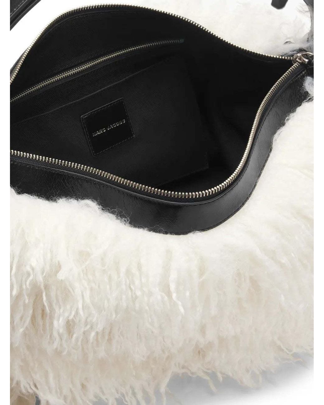 Marc Jacobs Gray The Juliette Fur Hobo Shoulder Bag