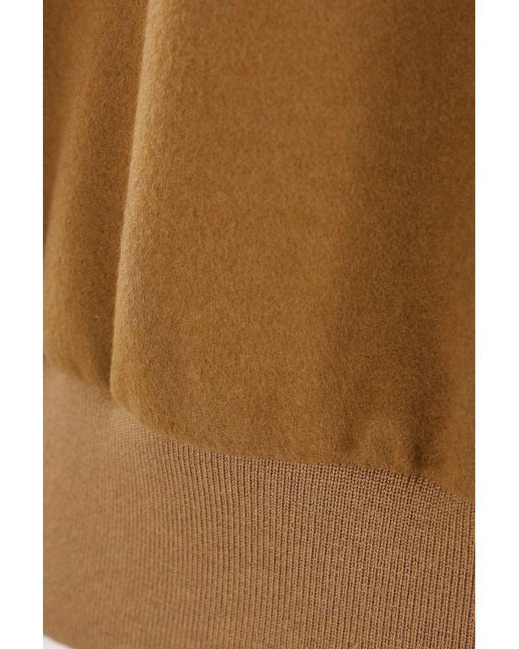 Burberry Brown Cashmere Harrington Jacket for men