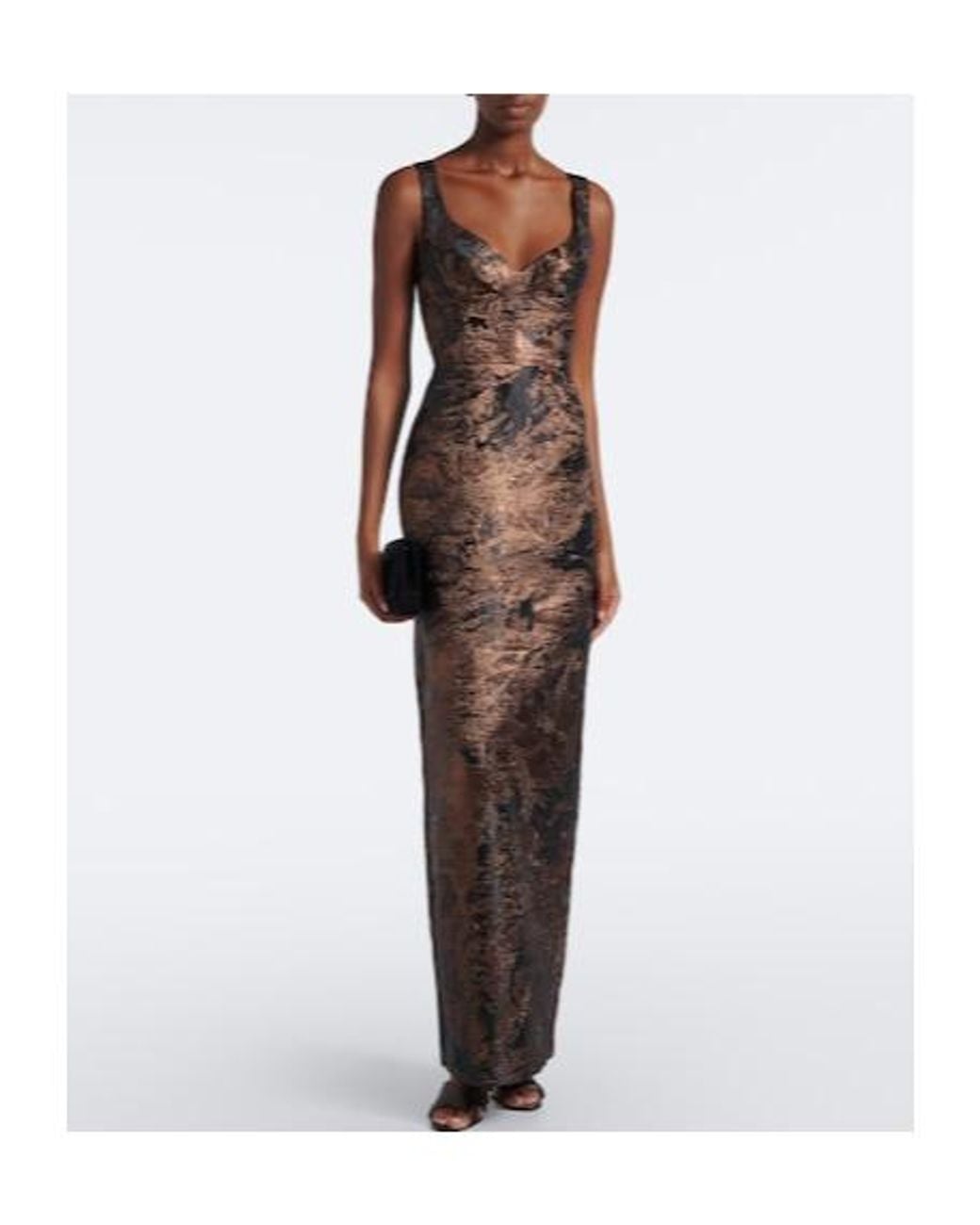 Jonathan Simkhai Brown Elegant Three-Dimensional Dress