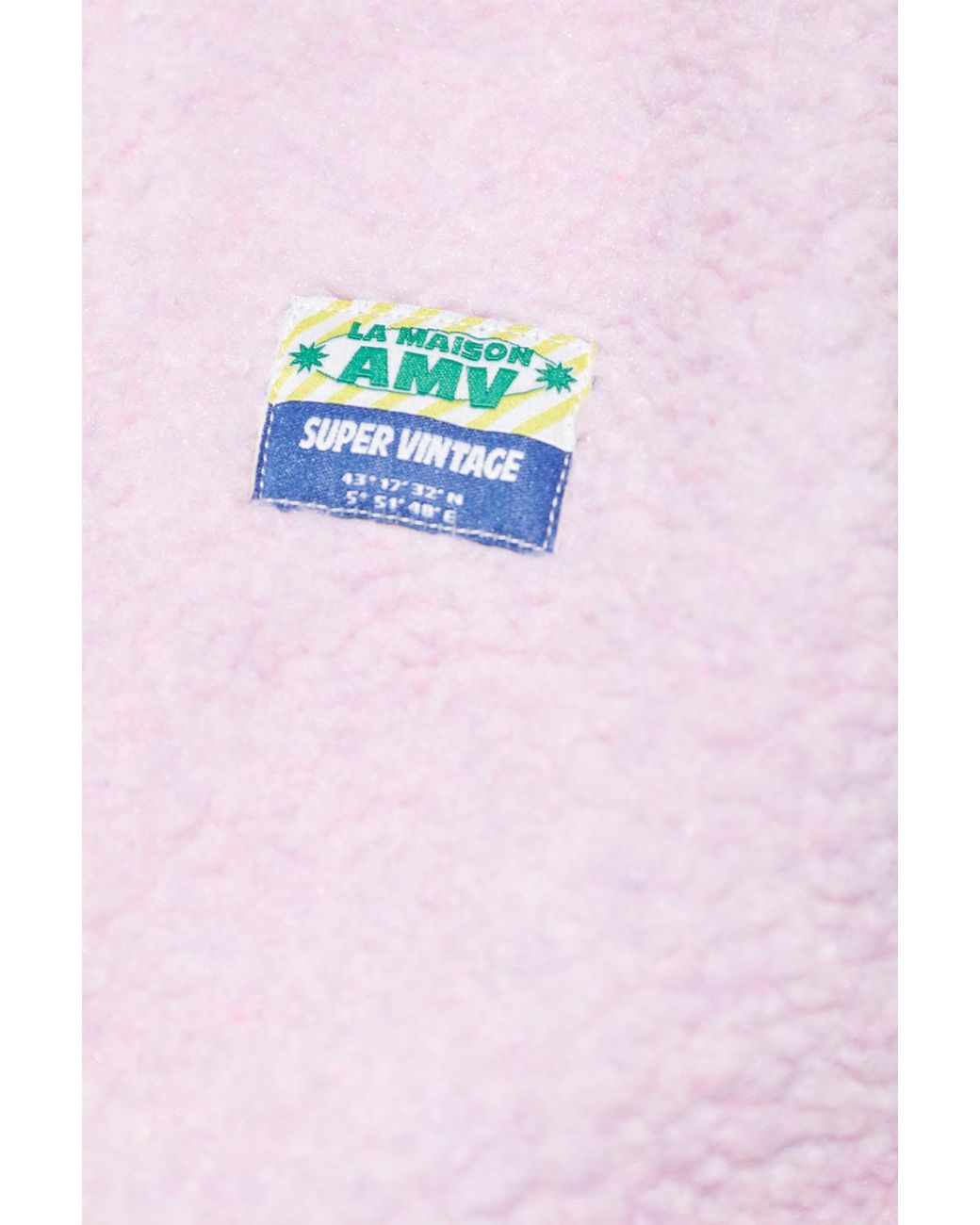 American Vintage Pink Super Vintage Fleece Jacket