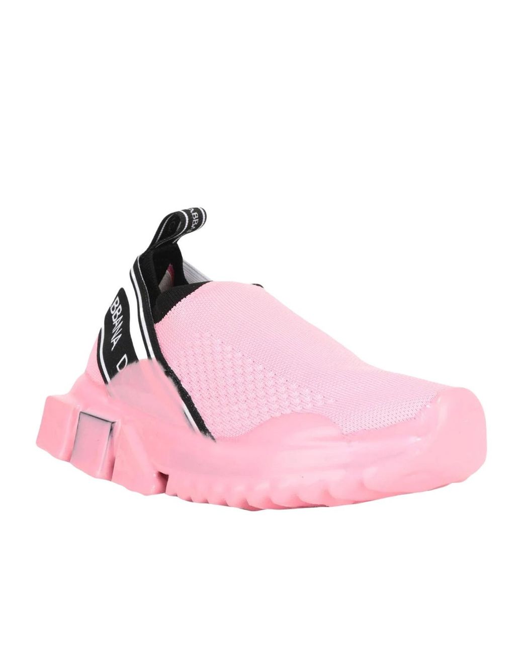 Dolce & Gabbana Pink Solid Color Sneakers