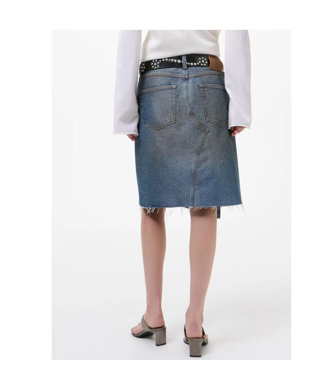 Our Legacy Blue Midi Craft Skirt