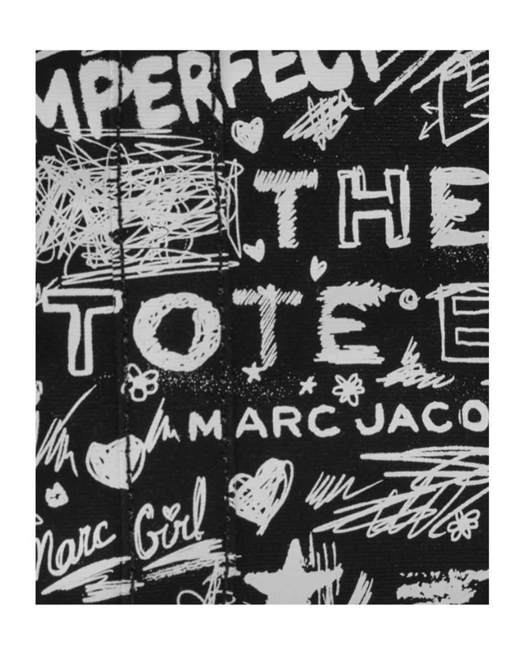 Marc Jacobs Black The Punk Scribble Small Tote Bag