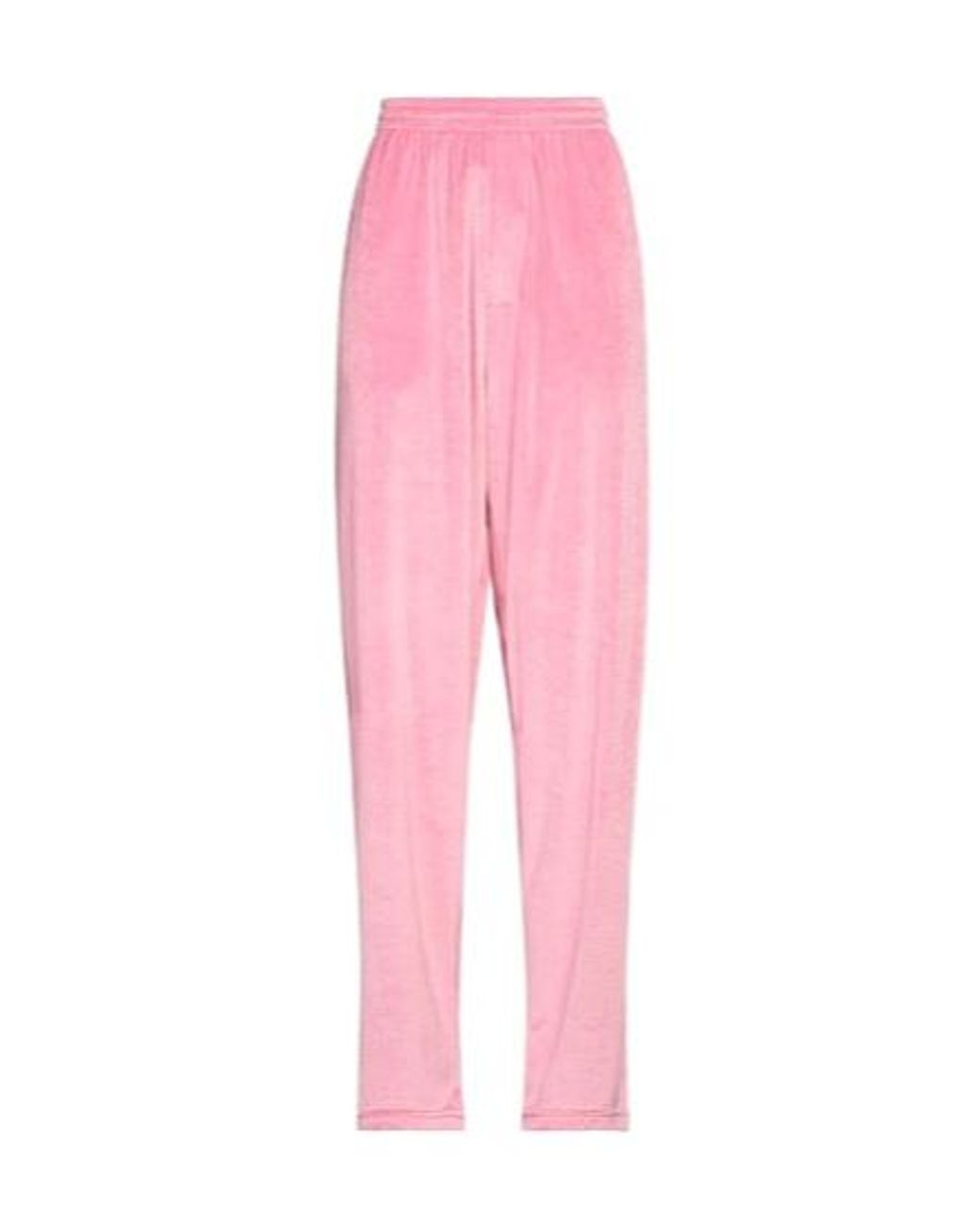 Balenciaga Pink Velvet Casual Pants