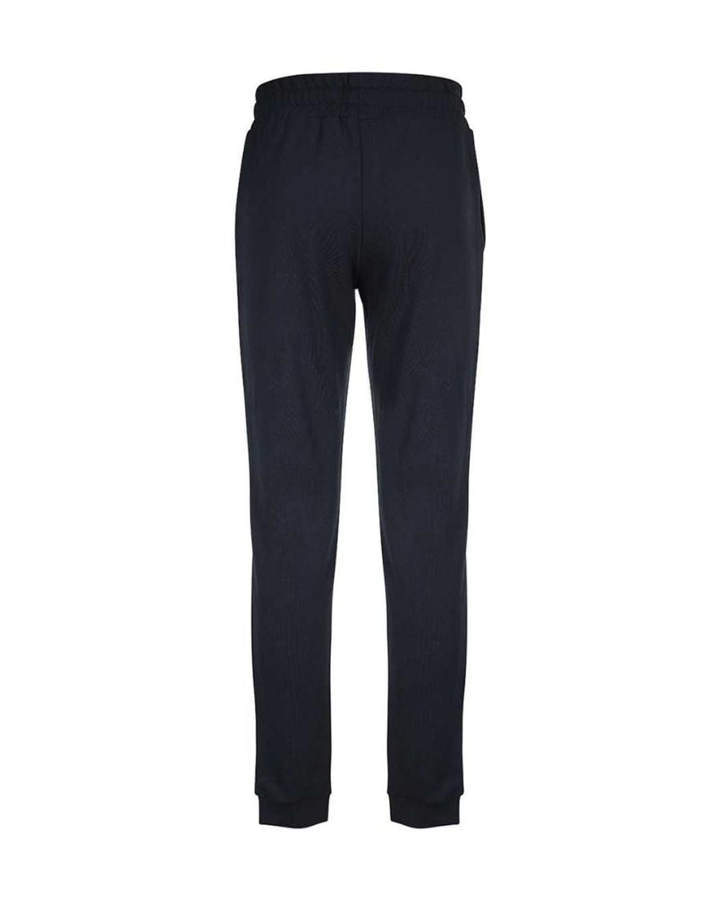 EA7 Blue Logo-Print Track Pants