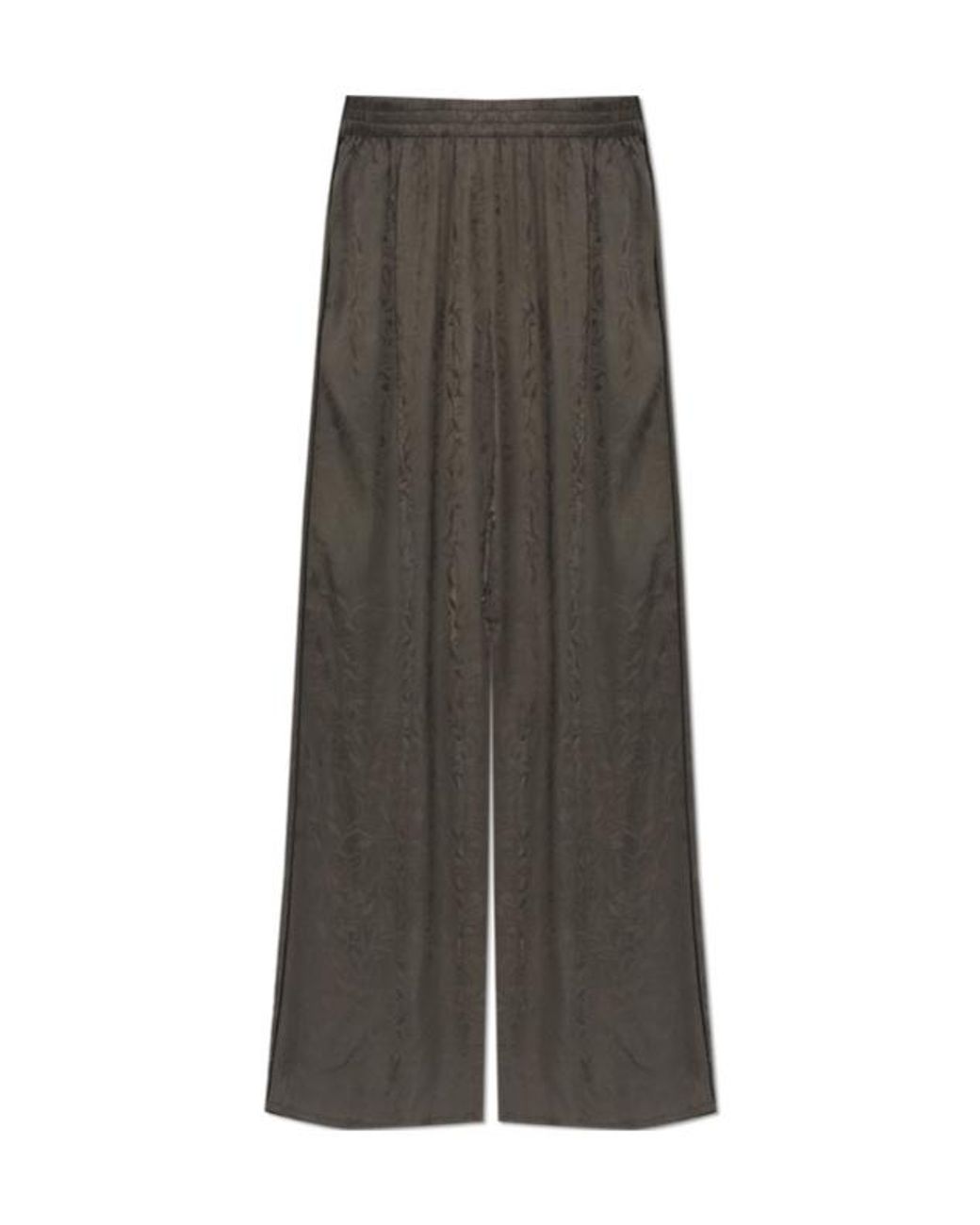 Golden Goose Deluxe Brand Gray Jacquard Wide-Leg Pants