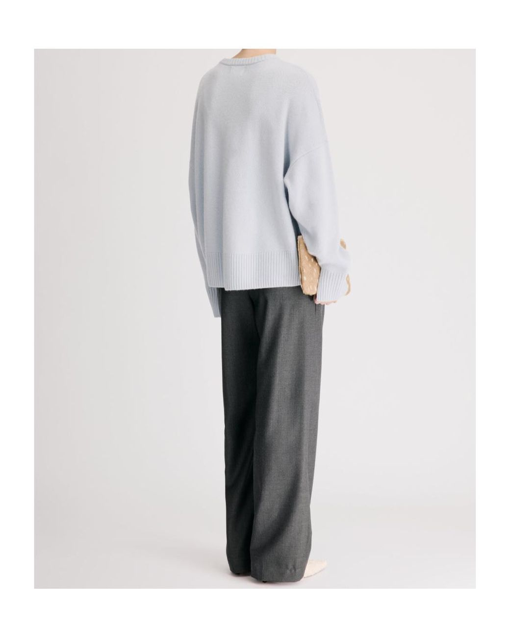 Loulou de Saison White Anton Knitted Sweater