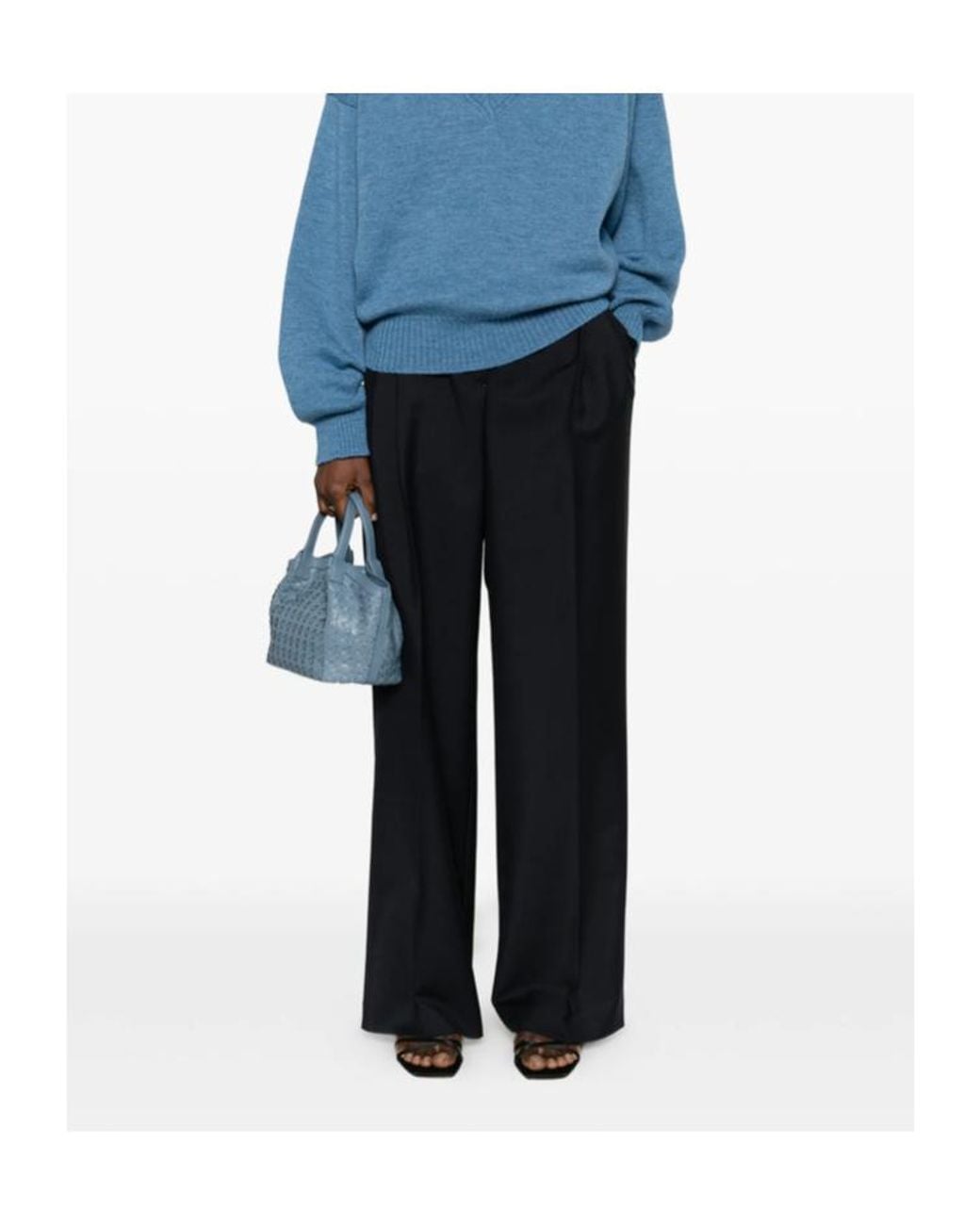 Rohe Black Casual Pants With Belt Loops