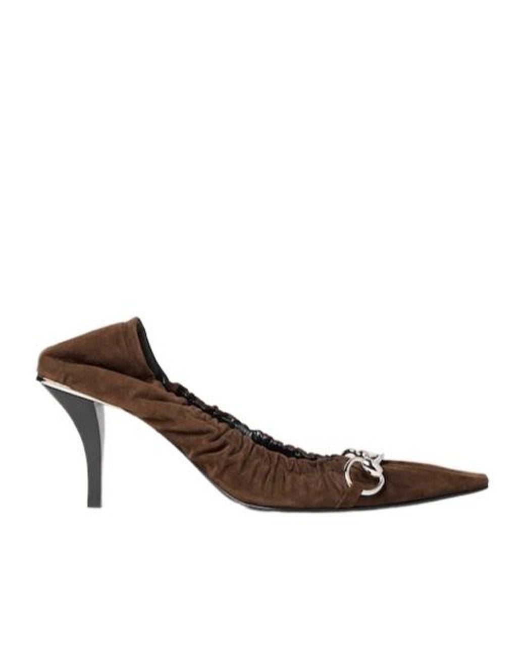 Gucci Brown Vittoria Pump With Elastic
