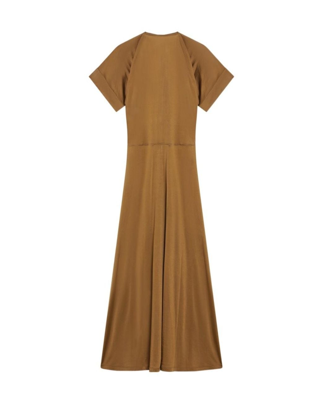 Lemaire Metallic V-Neck Zipped Dress