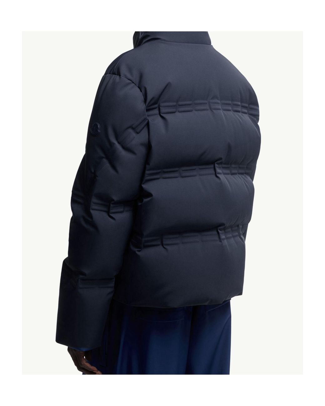 Moncler Blue X Aap Rocky Rally Short Down Jacket for men