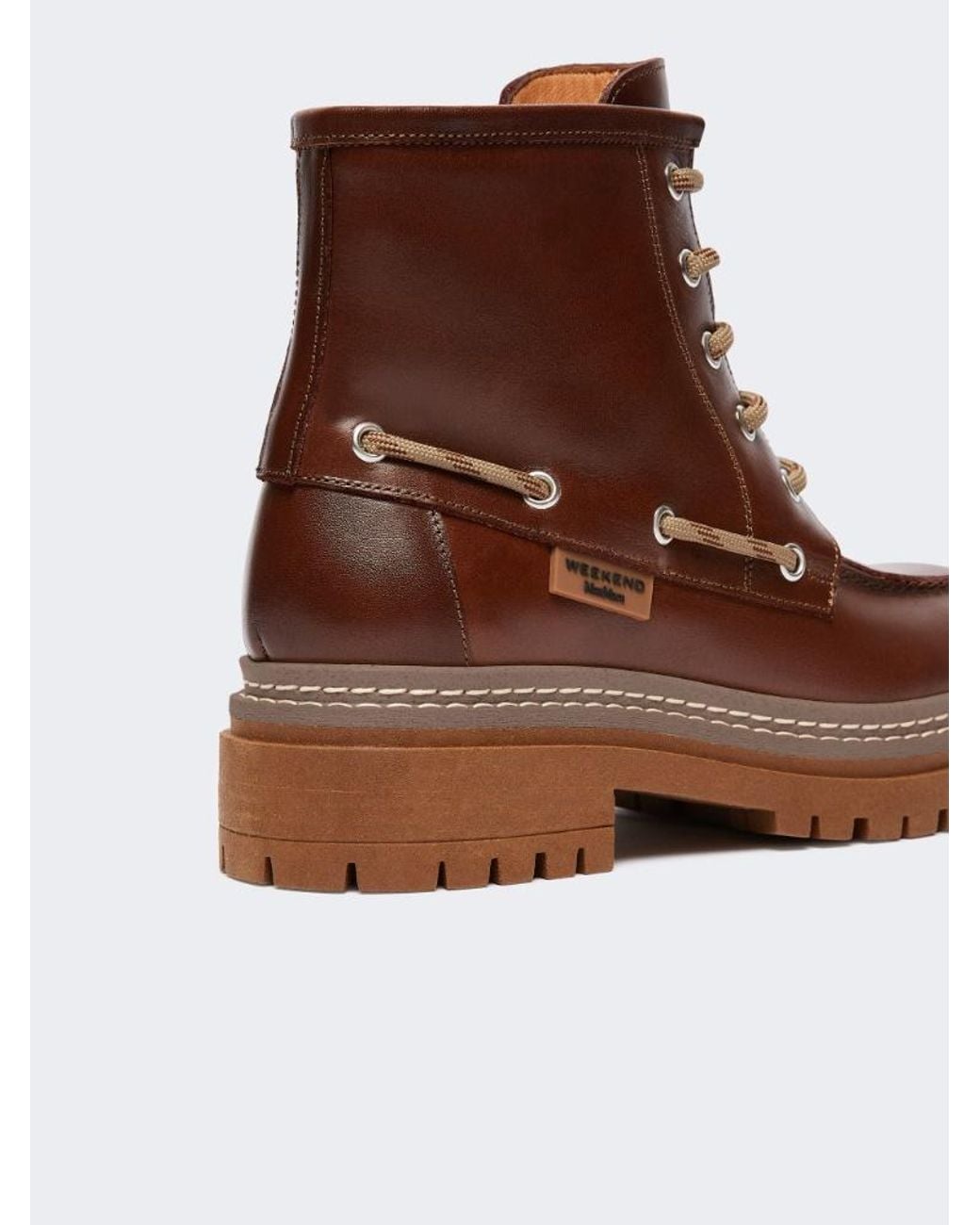 Weekend by Maxmara Brown Wkapantone Lace-Up Ankle Boots
