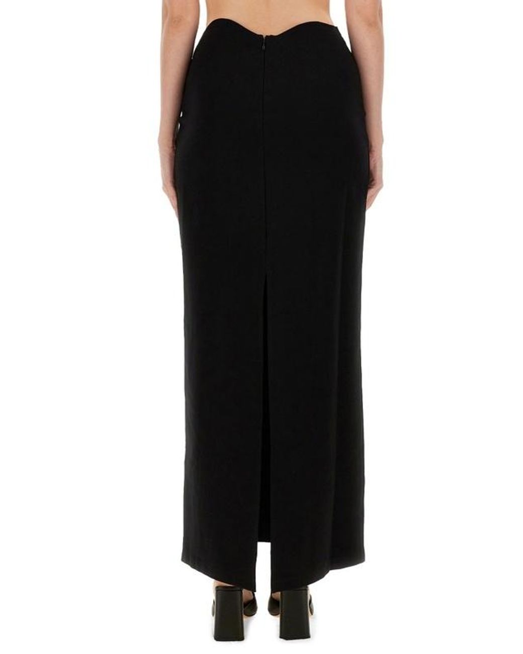 Staud Black Petunia Maxi Skirt