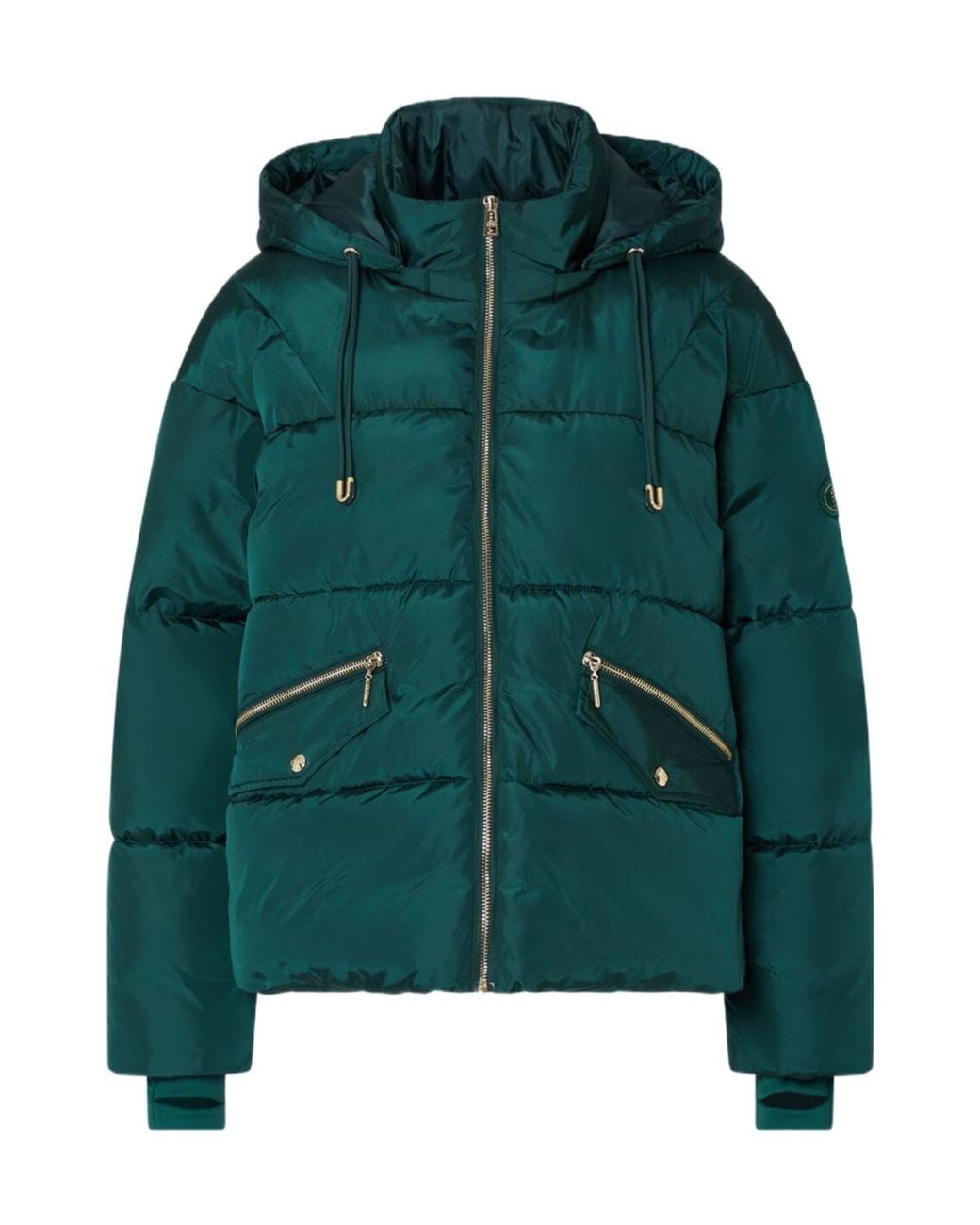 Liu Jo Green Short Hooded Padded Jacket
