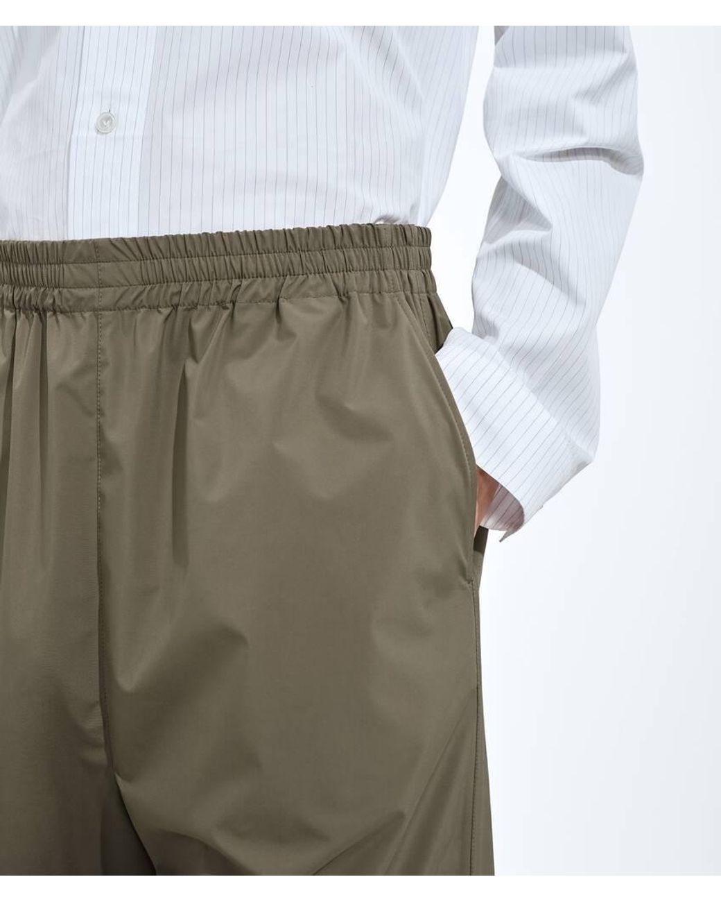 Bottega Veneta Gray Technical Shorts for men