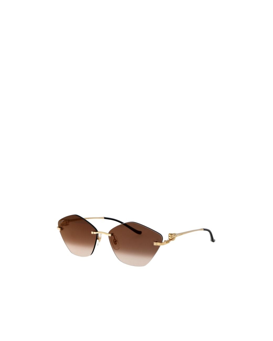 Cartier Multicolor Geometric Frame Sunglasses