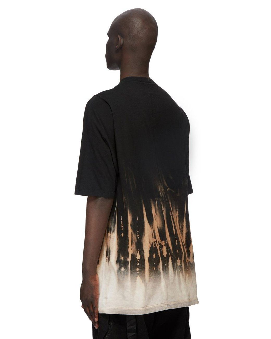 Rick Owens Black Crewneck Oversized-Fit T-Shirt for men