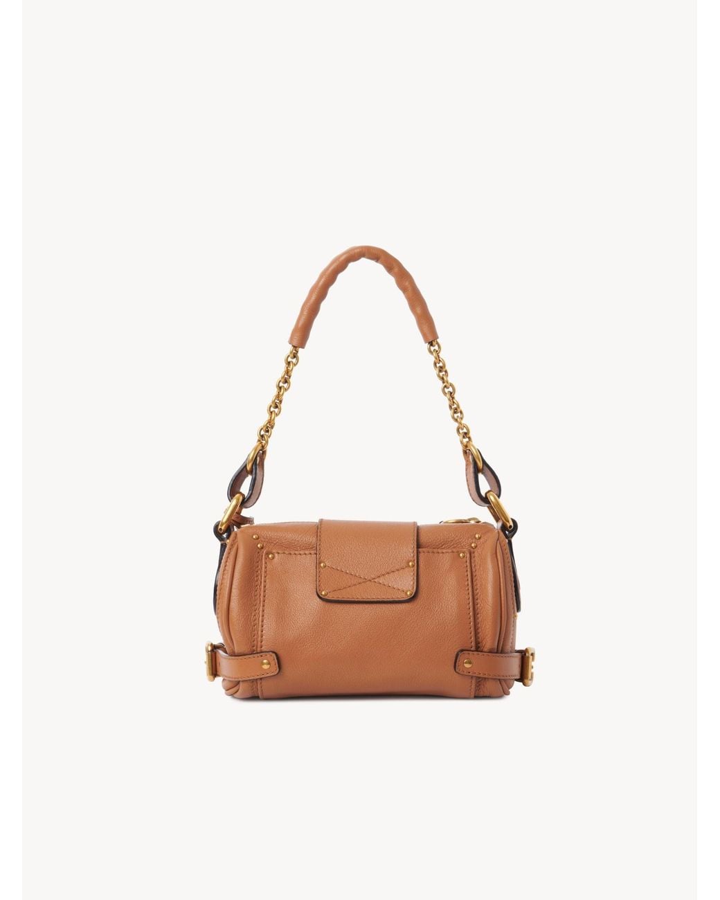 Chloé Brown Chloé Paddington Padlock Detailed Small Shoulder Bag