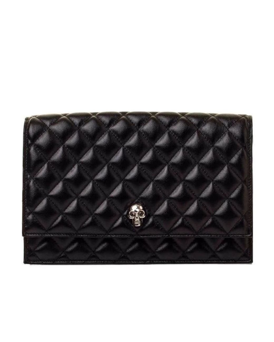 McQueen Black Small Skull Crossbody Bag