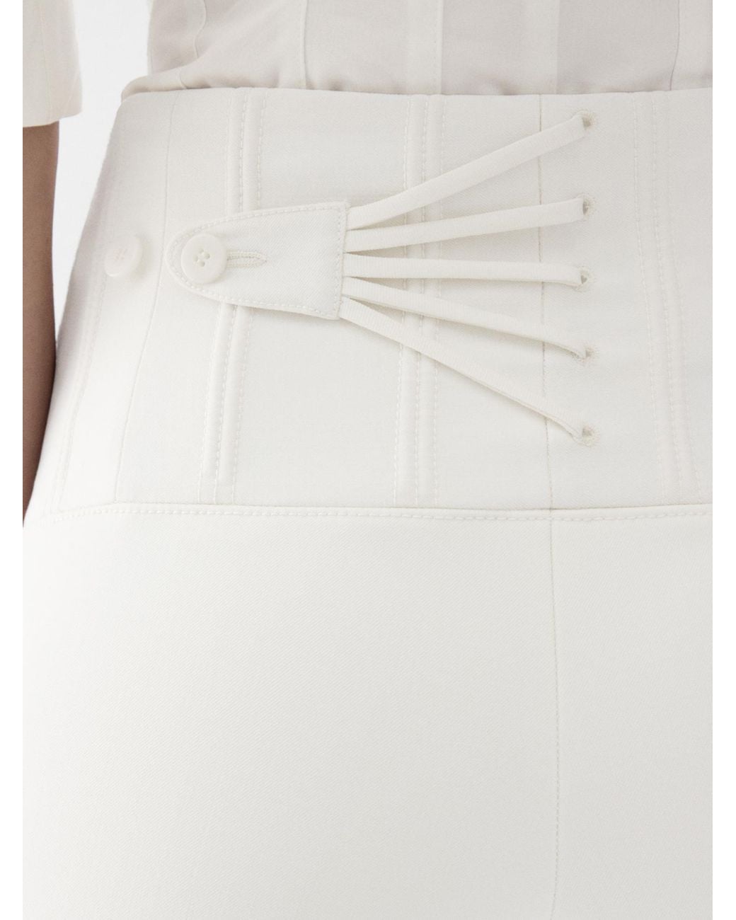 Jacquemus White The Arlésien Fitted Leg Pants