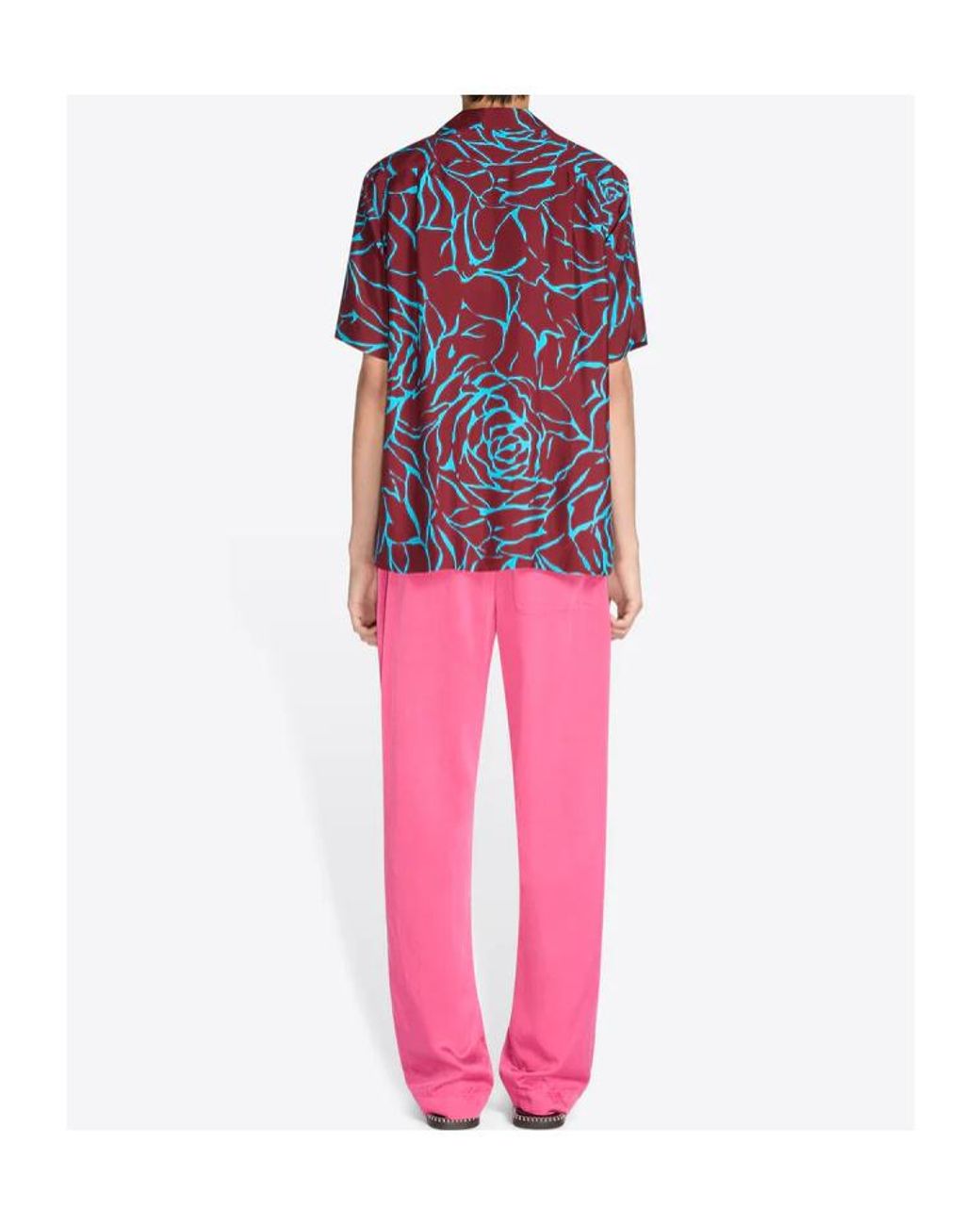 Dries Van Noten Red Abstract Pattern Shirt for men